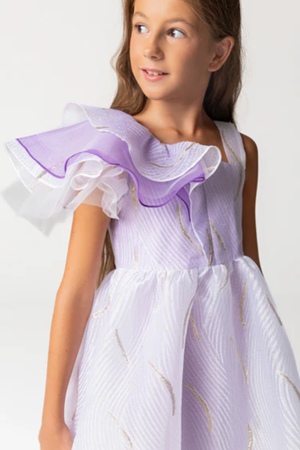 SheShe DSL0442 LİLA Parti Zarafeti Elbise