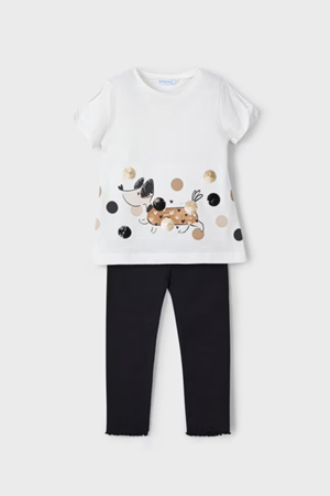 MAYORAL 03706-64 SIYAH TAYT TAKIM 