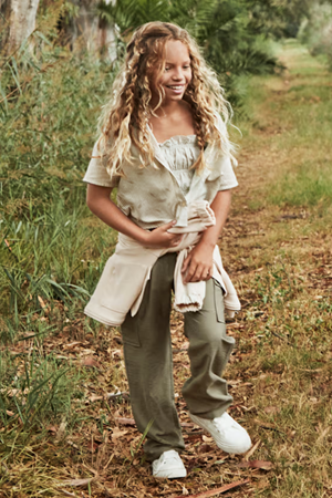 MAYORAL 06536-14 YEŞİL KARGO PANTALON  