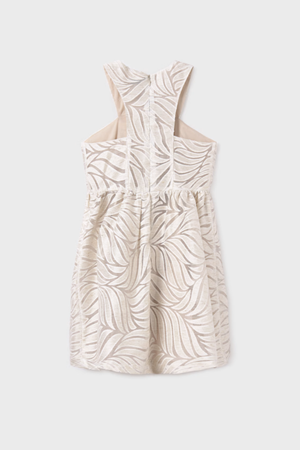 MAYORAL 06976-53 KREM Elbise Devore 