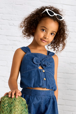 MAYORAL 03206-78 MAVİ KIZ ŞORT 4/9