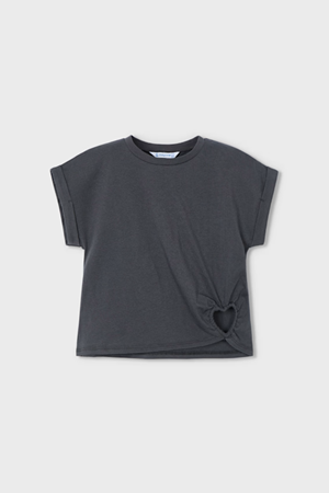 MAYORAL 03006-69 KOYU GRİ KIZ T-SHIRT
