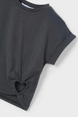 MAYORAL 03006-69 KOYU GRİ KIZ T-SHIRT