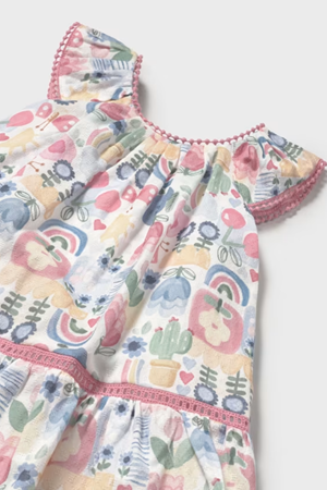 MAYORAL 01917-61 PEMBE BEBEK ELBİSE 