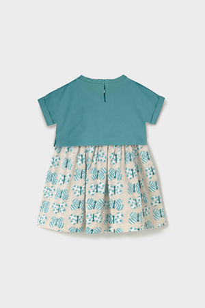 MAYORAL 01918-64 YEŞİL BEBEK ELBİSE 