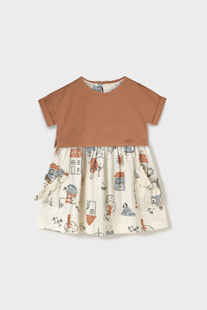 MAYORAL 01918-65 KAHVERENGI ELBİSE