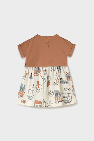 MAYORAL 01918-65 KAHVERENGI ELBİSE