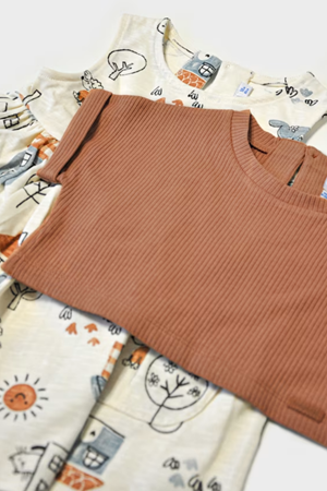 MAYORAL 01918-65 KAHVERENGI ELBİSE