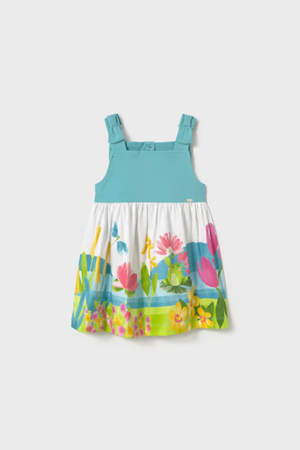 MAYORAL 01924-79 MAVİ BEBEK ELBİSE 