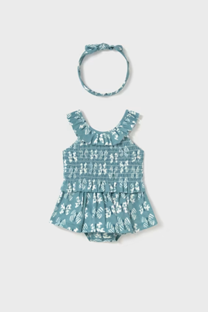 MAYORAL 01930-11 YEŞİL KIZ BEBEK ELBİSE