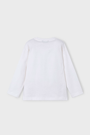 MAYORAL 03051-25 BEYAZ TISORT UZUN KOL 