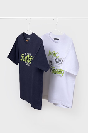 MAYORAL 06018-46 LACİ-BEYAZ 2'li Tişört 