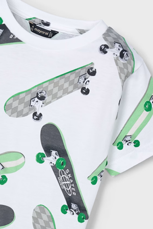 MAYORAL 03038-56 BEYAZ T-SHRT 4/9