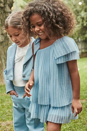 MAYORAL 03912-14 MAVİ 4/9 ELBISE  