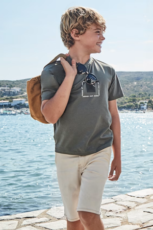 MAYORAL 06206-79 KREM 10/16 BERMUDA DENIM ŞORT  