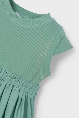 MAYORAL 03927-34 YEŞİL 4/9 ELBİSE 