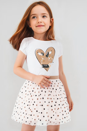 MAYORAL 03946-50 KREM SET-ETEK-TÜL  