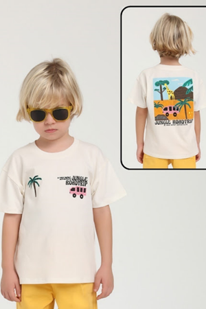 ESCABEL 1789 ERKEK EKRU T-SHIRT