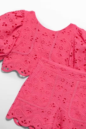 MAYORAL Abel&Lula 05231-4 TAKIM BERMUDA İŞLEMELİ Pembe 