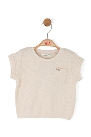 NK 38500-İNCİ T-SHIRT 4/8 KREM
