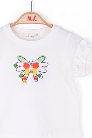 NK 38636 KELEBEK T-SHIRT 1/4 EKRU 