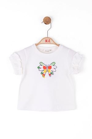 NK 38636 KELEBEK T-SHIRT 1/4 EKRU 