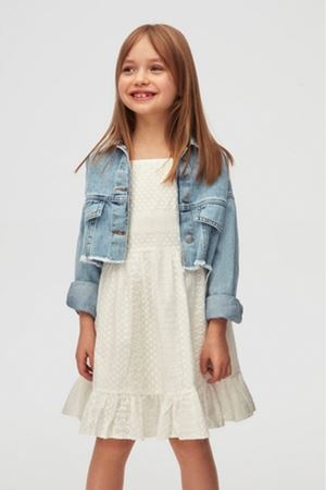 NK 38707 CROP CEKET 4/8 MAVİ