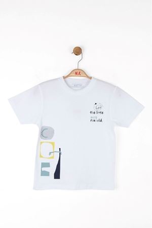 NK 48545 WILD T-SHIRT 4/8 BEYAZ