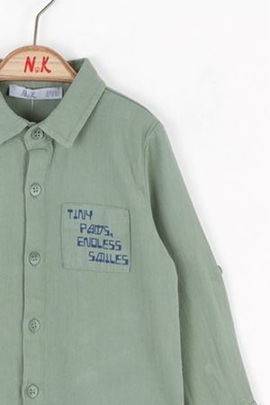 NK 48605 TINY GÖMLEK 1/4 YEŞİL