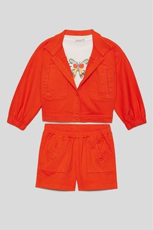 NK 58623 HIBISCUS ŞORT 1/4 CORAL