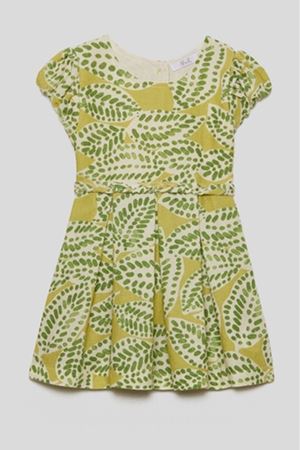 NK 78601 LEAF ELBİSE 1/4 Yeşil