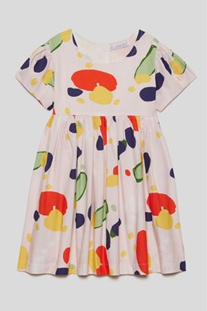 NK 78609 CLOWN ELBİSE 1/4 Coral 