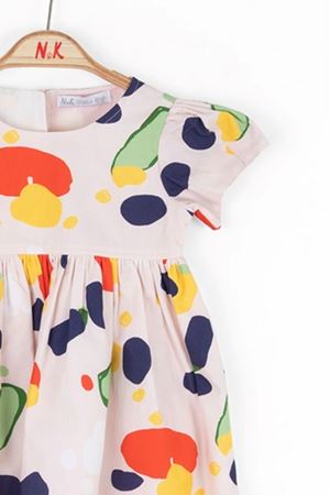 NK 78609 CLOWN ELBİSE 1/4 Coral 