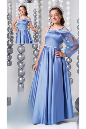 ERKUT KIDS 812 LİLA ABİYE ELBİSE