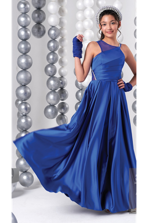 ERKUT KIDS 835 İNDİGO ABİYE ELBİSE