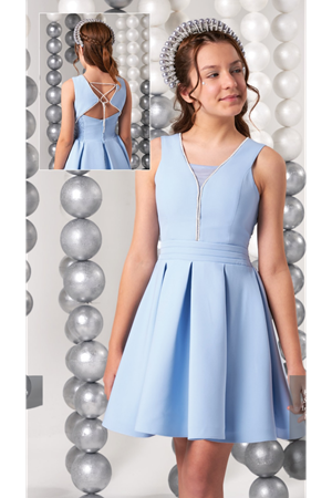 ERKUT KIDS 841 B.MAVİ ABİYE ELBİSE