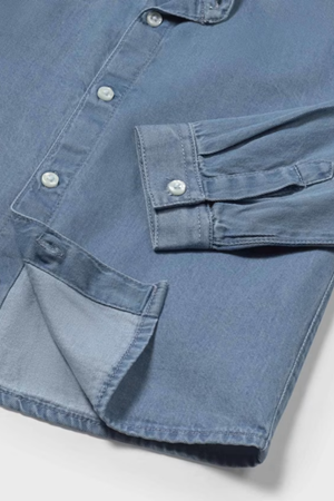 MAYORAL 1118 GOMLEK-UZUN KOL DENIM MAVİ