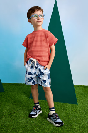 MAYORAL 03221-27 BASKILI ŞORT 4/9