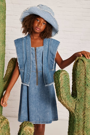 MAYORAL 06352-40 MAVİ YELEK-DENIM 10/16 