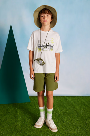 MAYORAL 06683-27 BEYAZ-YESIL ORGU SET 10/16