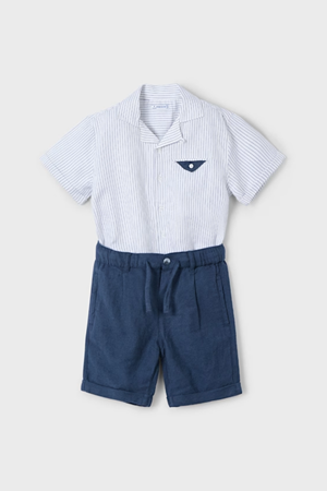 MAYORAL 03231-92 LACIVERT BERMUDA SET 