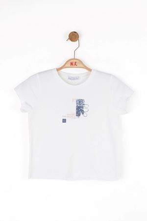 NK KIDS 38399 BUILDING T-SHIRT 8/14 EKRU