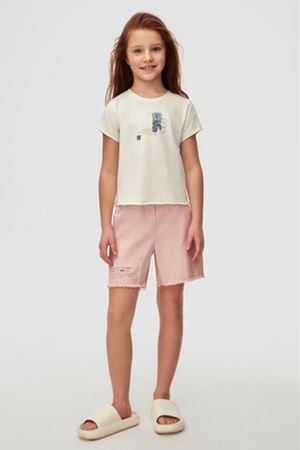 NK KIDS 38399 BUILDING T-SHIRT 8/14 EKRU