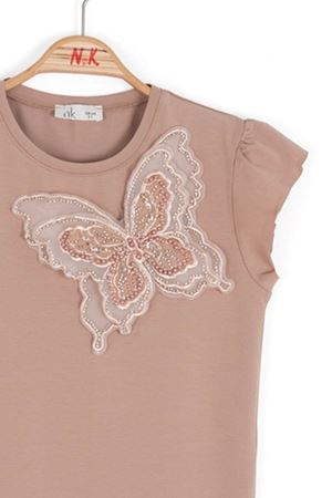 NK KIDS 38414 BELİNDA T-SHIRT 8/14 CAMEL