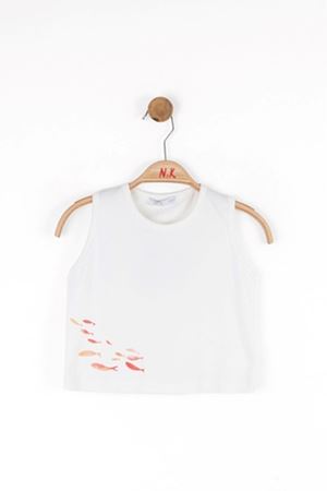 NK KIDS 38524 FISH CROP 4/8 EKRU CORAL