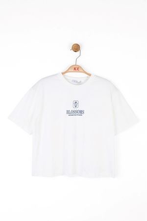 NK KIDS 38808 NATURE'S TSHIRT 10/16 EKRU-LACİVERT