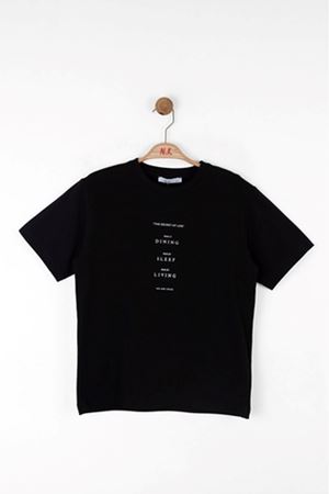 NK KIDS 48300 SCRET TSHIRT 8/14 SİYAH