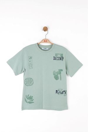 NK KIDS 48351 DISCOVER T-SHIRT 8/14 YEŞİL