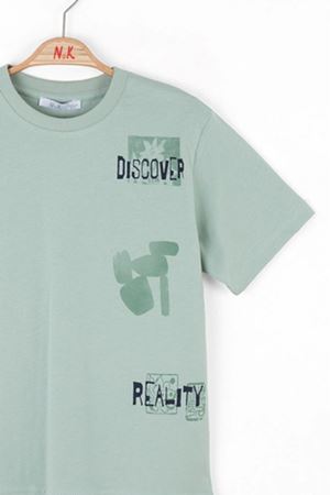 NK KIDS 48351 DISCOVER T-SHIRT 8/14 YEŞİL