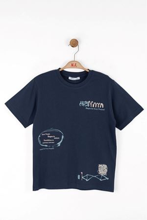 NK KIDS 48371 SIMPLE T-SHIRT 8/14 İNDİGO